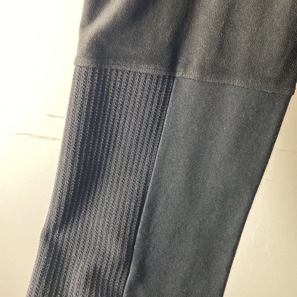 DKNYC | Black Mixed Media Pants - Picture 4 of 11